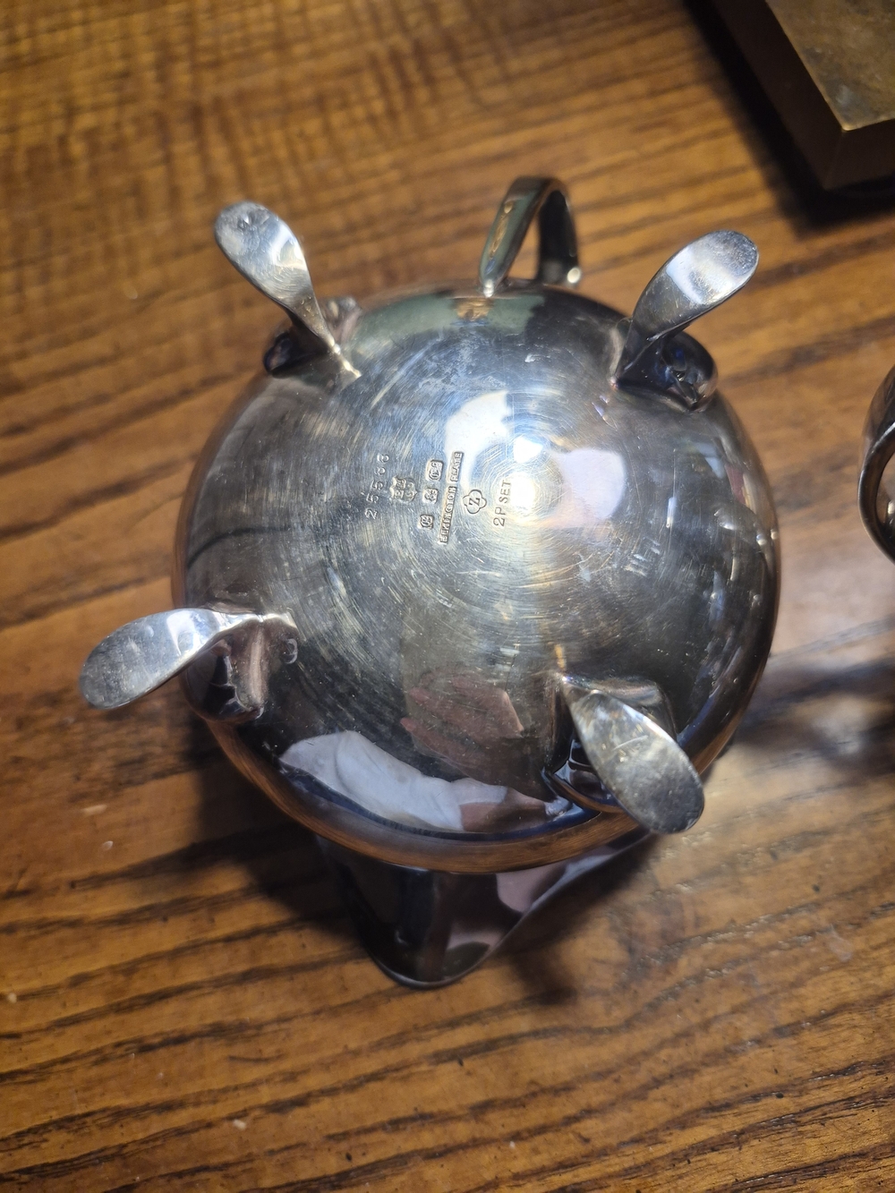 Elkington & Co Vintage Sugar And Cream Bowl Set Silver Plated 25588 - Picture 6 of 10
